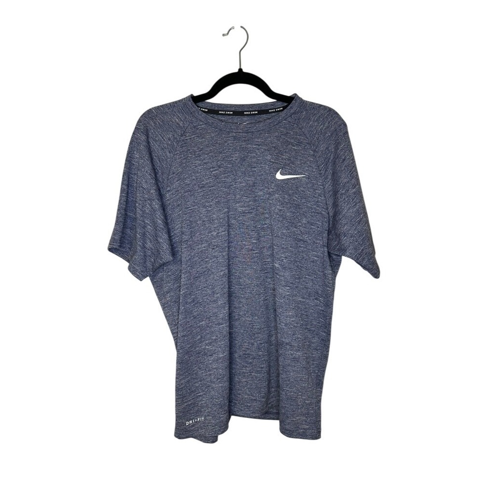 Nike Swim Dri-FIT Men's Blue Heather T-Shirt‎ Activewear Training